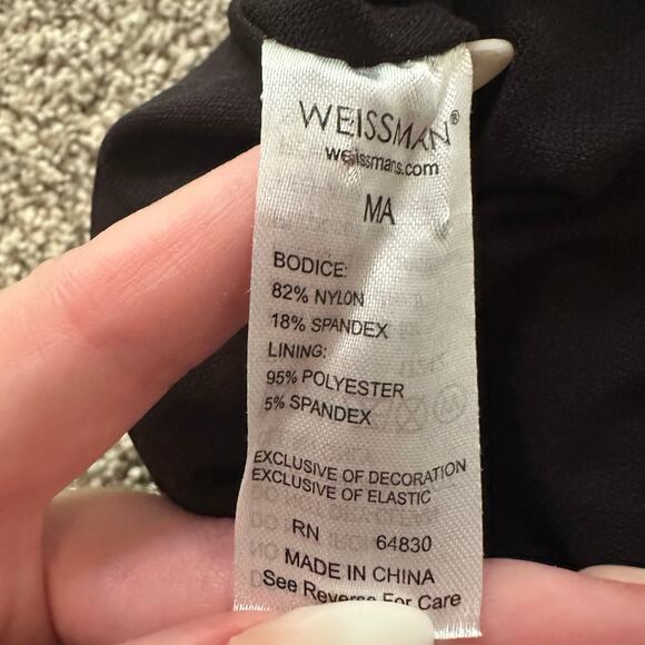 Weissman Black Sequin Crop Top - Picture 5 of 8